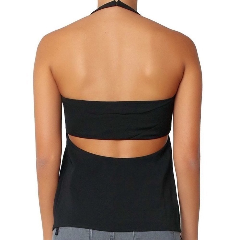 A.L.C. Black Halter Neck Tank Top - Picture 2 of 2